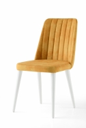 104 Milano Beyaz Sarı Sandalye